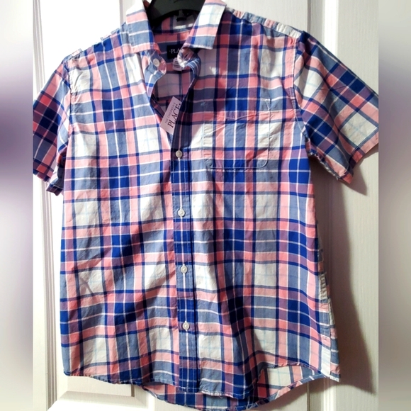 NWT PLAID BOYS TSHIRT - Picture 1 of 4
